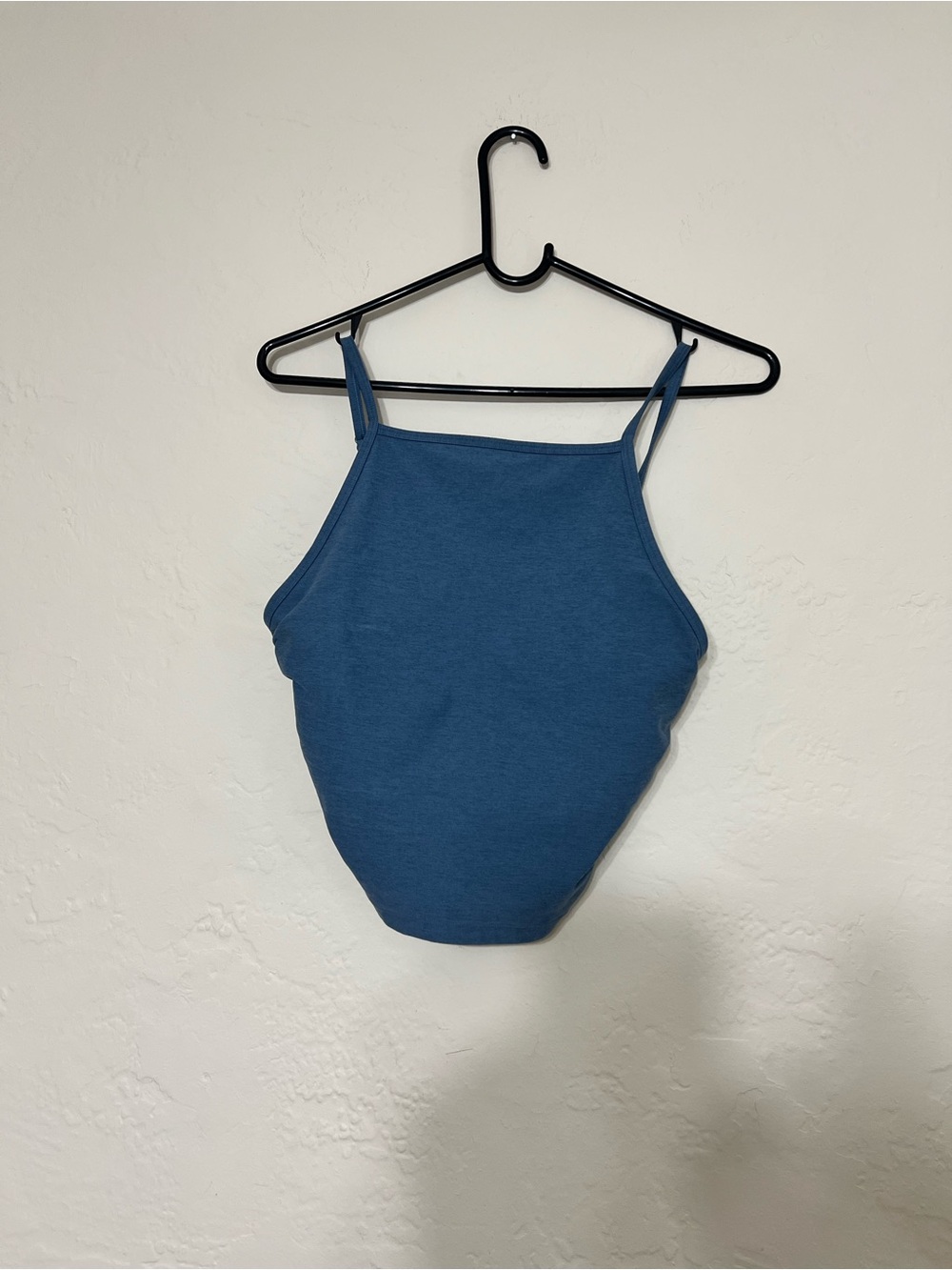 Abercrombie & Fitch YBP Blue High Neck Cami Tank Top Built in Bra